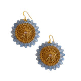 EARRING SOL - BLUE CHALCEDONY