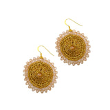 EARRING SOL - CHAMPAGNE QUARTZ
