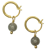 MINI HOOP EARRING - LABRADORITE