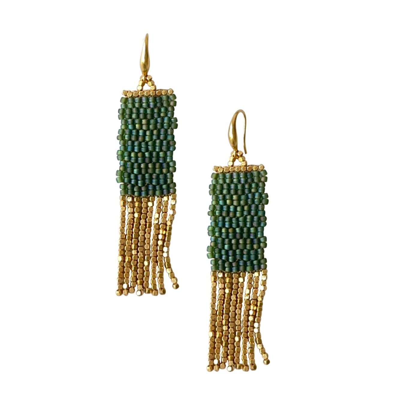 EARRING GIGI BAMBOO GREEN