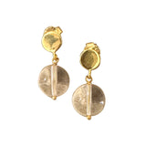 STUD EARRING BO - CRYSTAL QUARTZ