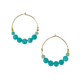 EARRING NEW STONES - AMAZONITE