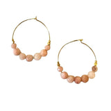 EARRING NEW STONES - SUNSTONE