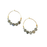 EARRING NEW STONES - LABRADORITE