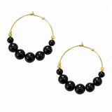 EARRING NEW STONES - ONYX