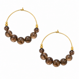 EARRING NEW STONES - SMOKY QUARTZ