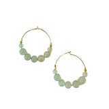 EARRING NEW STONES - AVENTURINE
