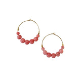 EARRING NEW STONES - CHERRY QUARTZ