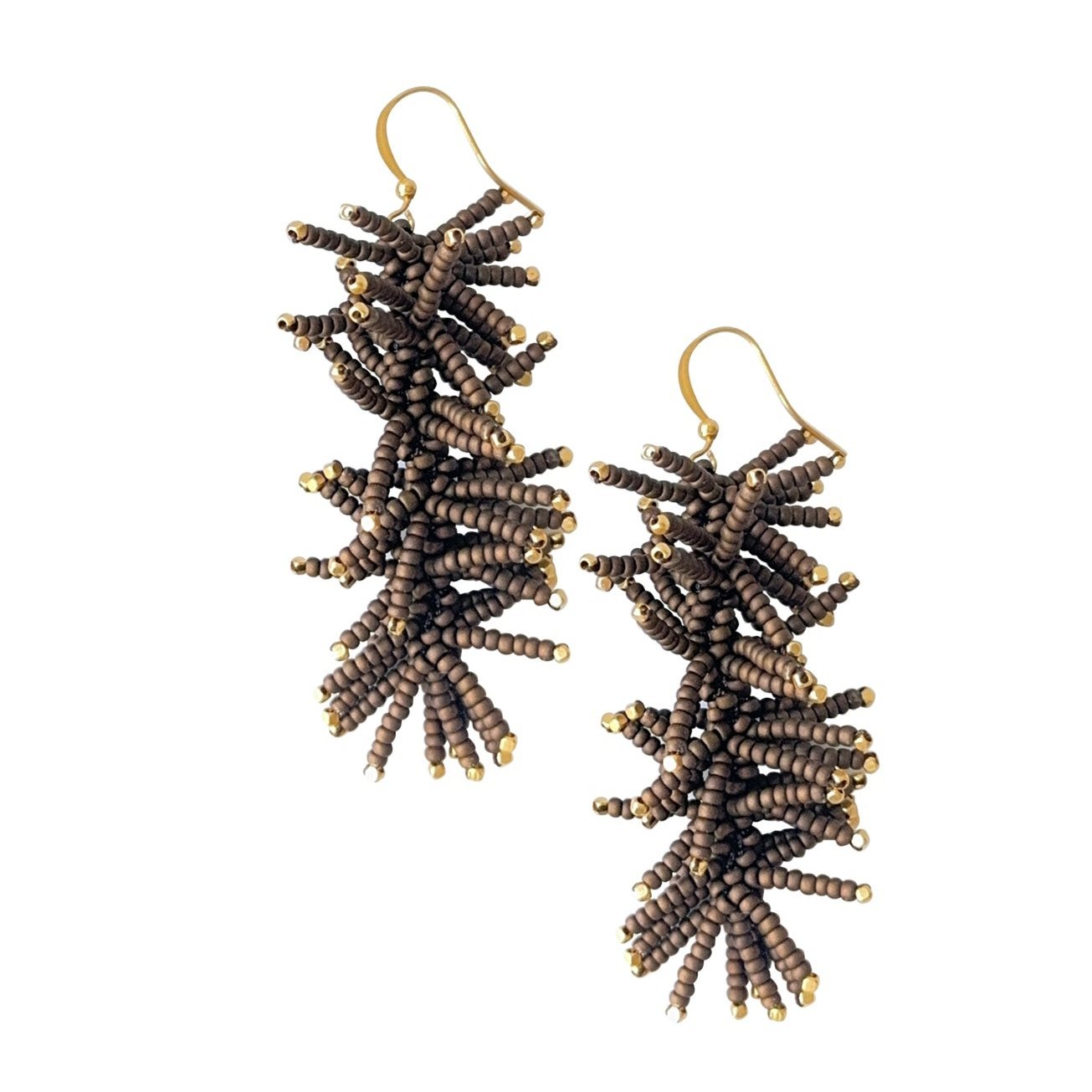 EARRING FLO BRONZE