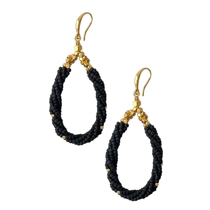 EARRING BOLLY BLACK