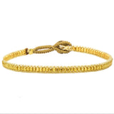 JILL GOLD BRACELET - ANTIQUE BEIGE