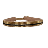 BRACELET GOLD STRIPE - BLACK