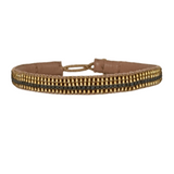 BRACELET GOLD STRIPE - GUNMETAL