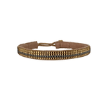 BRACELET GOLD STRIPE - GREY