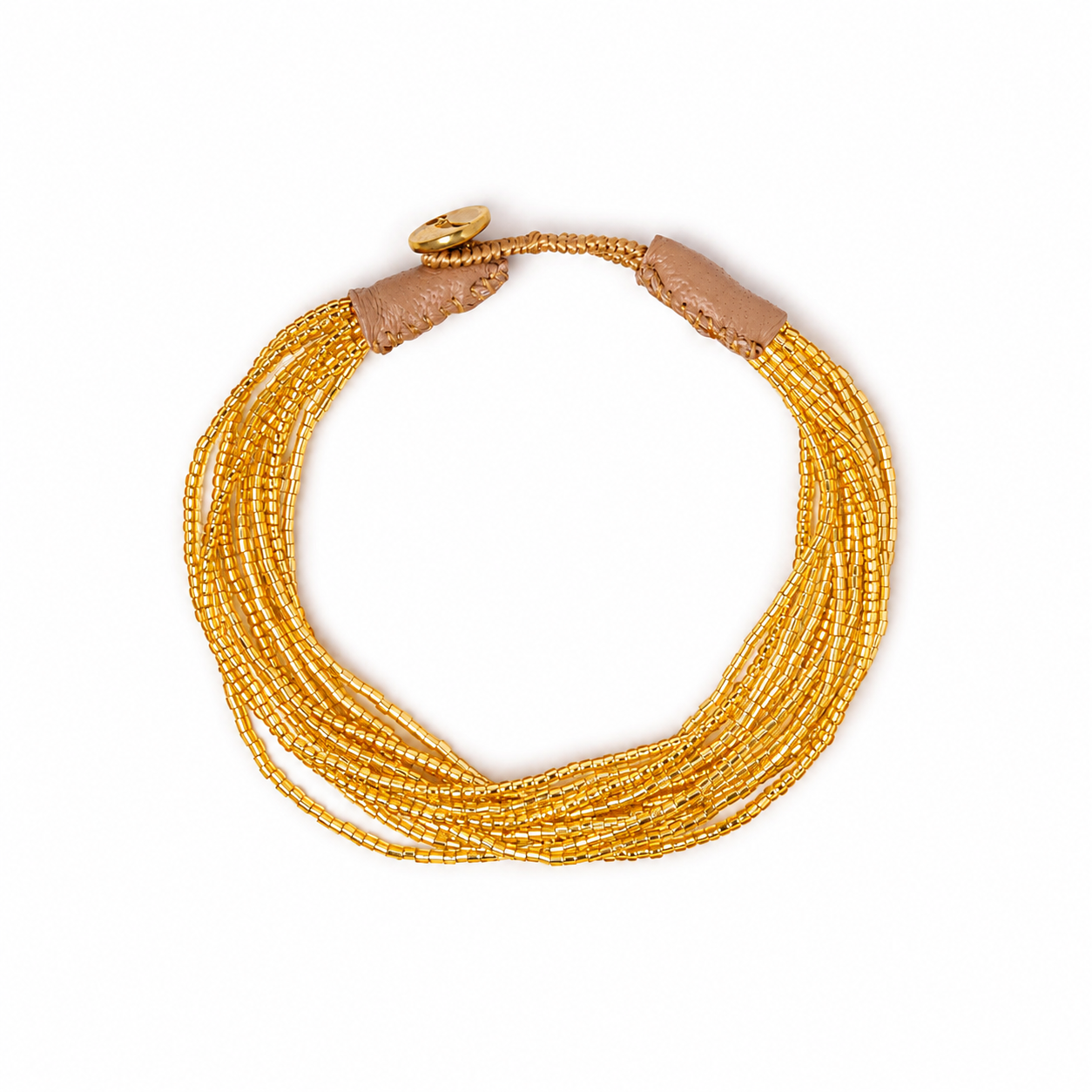 Golden beads bracelet