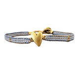 JILL HEART BRACELET - BABY BLUE