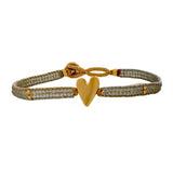 JILL HEART BRACELET - GREY