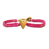 JILL HEART BRACELET - FUCHSIA