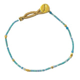 LULU RAINDROP MIX BRACELET - MIX TEAL