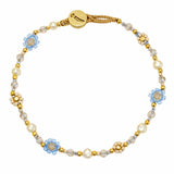 LULU FLOWER BRACELET - BABY BLUE