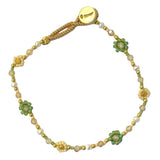 LULU FLOWER BRACELET - GREEN