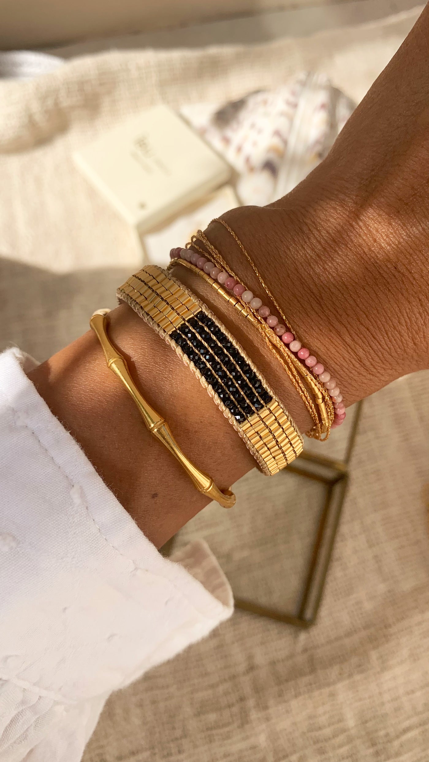 BRACELET BAMBOO STONE