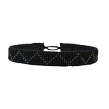 MEN BRACELET ZIG ZAG - BLACK / GREY OHNE LEDER