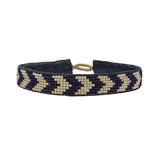MEN BRACELET ARROW - NAVY / BONE NO LEATHER