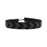 MEN BRACELET ARROW - BLACK / GREY NO LEATHER