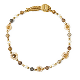 LULU FLOWER BRACELET - ANTIQUE BEIGE