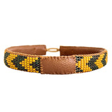 MEN BRACELET ARROW - GREEN / MUSTARD