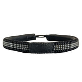 MEN BRACELET STRIPE - BLACK / GREY