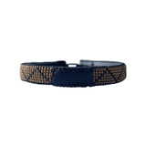 MEN BRACELET ZIG ZAG - BRONZE/BLACK