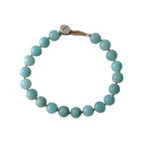 MEN BRACELET ROUND - AMAZONITE
