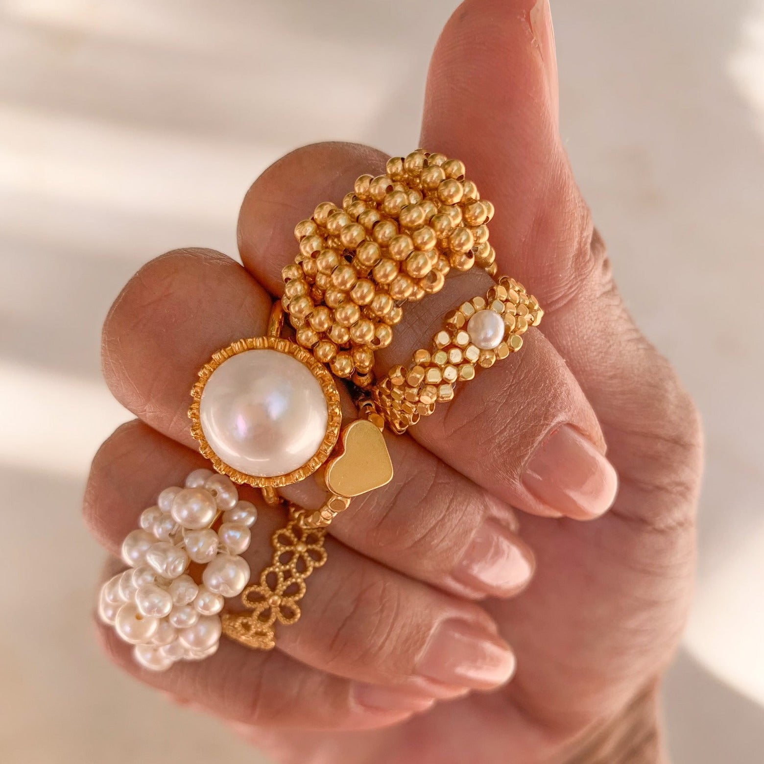 RING PEARL BUNCH