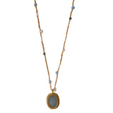 NECKLACE ARY - AQUAMARINE
