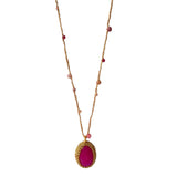 NECKLACE ARY - RUBY JADE