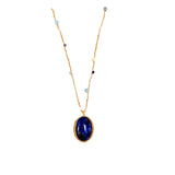 NECKLACE ARY - BLUE AGATE