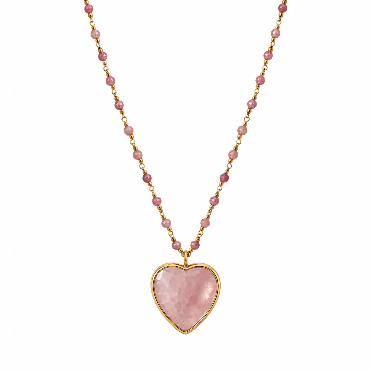 NECKLACE ROSE HEART