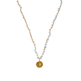 NECKLACE FINE - BLUE CHALCEDONY