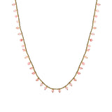 NECKLACE REY - ROSE PINK OPAL