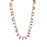 NECKLACE REY - CHERRY QUARTZ