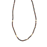 NECKLACE LIV - BROWN JASPER