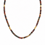 NECKLACE LIV - BROWN JASPER