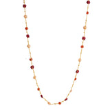 Necklace Stone Flower - MAROON MIX