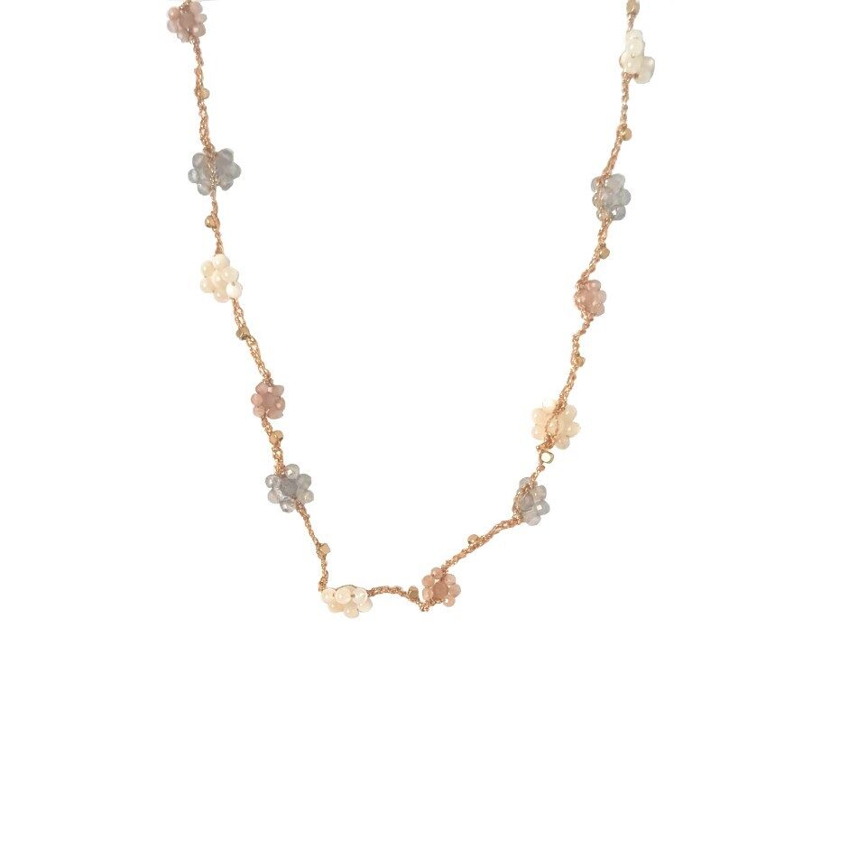 NECKLACE STONE FLOWER