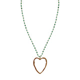 NECKLACE BIG LOVE - GREEN JADE