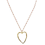 NECKLACE BIG LOVE - CHERRY QUARTZ