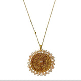 NECKLACE POSH - CHAMPAGNE QUARTZ