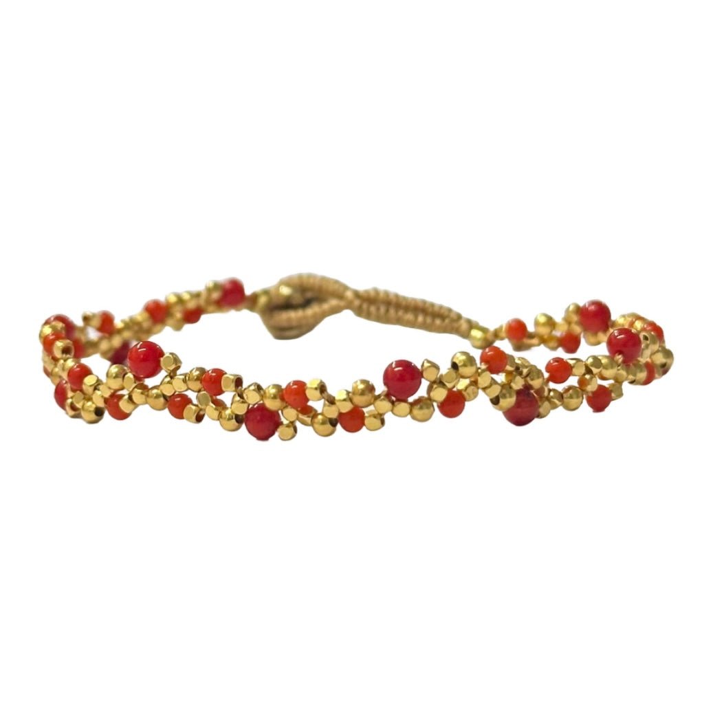 PEGGY STONE LACE RED JADE